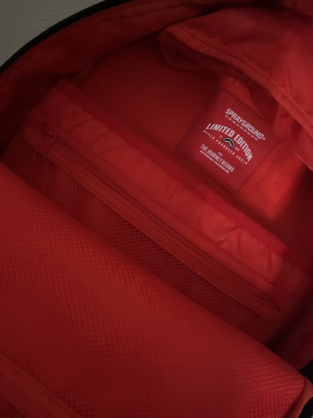 Sprayground Red Tag Backpack Accent - Picture 5 of 8